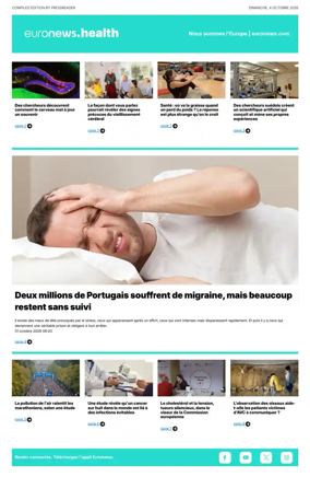 Cover of Euronews Health (French)
