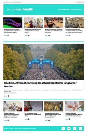 Cover of Euronews Health (German)