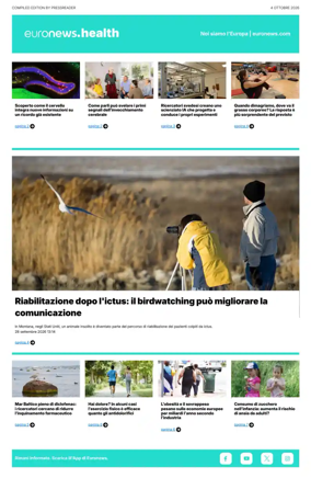 Cover of Euronews Health (Italian)