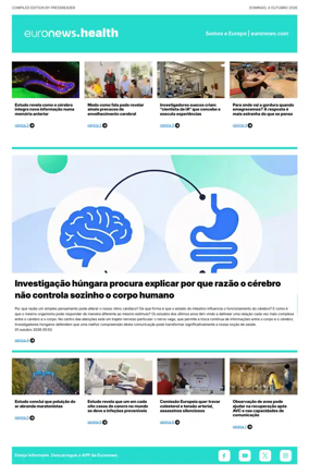 Cover of Euronews Health (Portuguese)