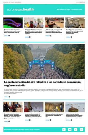 Cover of Euronews Health (Spanish) Compiled Edition