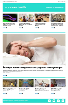 Cover of Euronews Health (Turkish) Compiled Edition