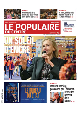 Cover of Le Populaire du Centre (Haute-Vienne)