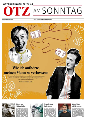 Cover of Ostthuringer Zeitung (OTZ am Sonntag)
