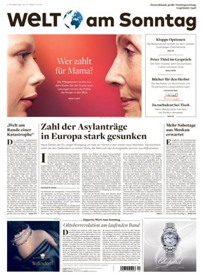 Cover of Welt am Sonntag