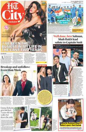 Cover of Hindustan Times (Lucknow) - Live