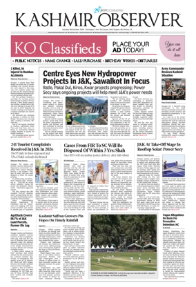 Cover of Kashmir Observer