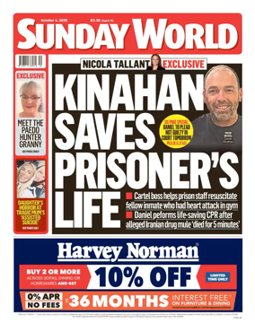 Cover of Sunday World (Ireland)