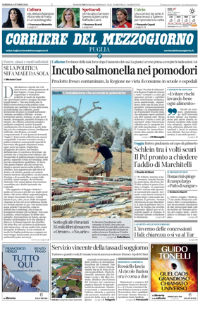 Cover of Corriere del Mezzogiorno (Puglia)