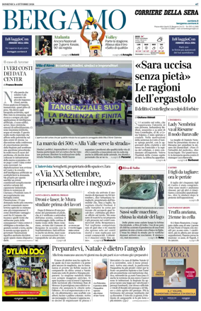 Cover of Corriere della Sera (Bergamo)