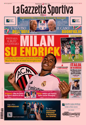 Cover of La Gazzetta dello Sport - Milano