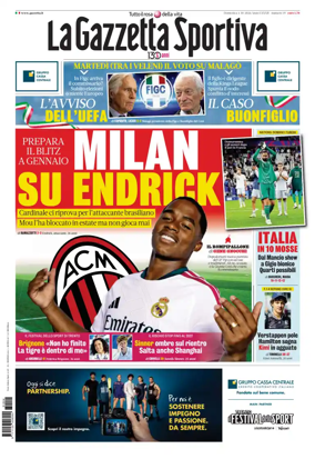 Cover of La Gazzetta dello Sport - Roma