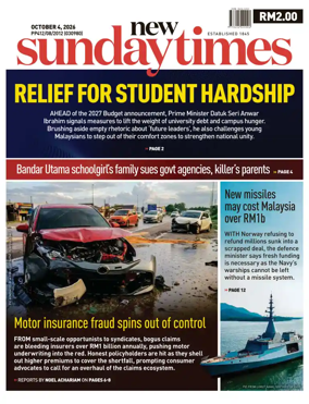 Cover of New Straits Times