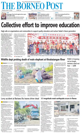 Cover of The Borneo Post (Sabah)