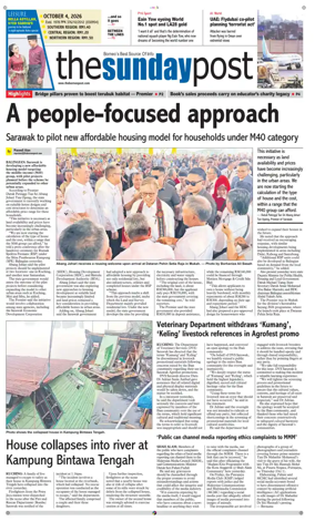 Cover of The Borneo Post (Sarawak)