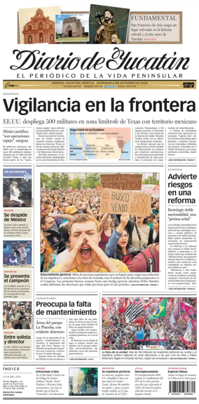 Cover of Diario de Yucatan