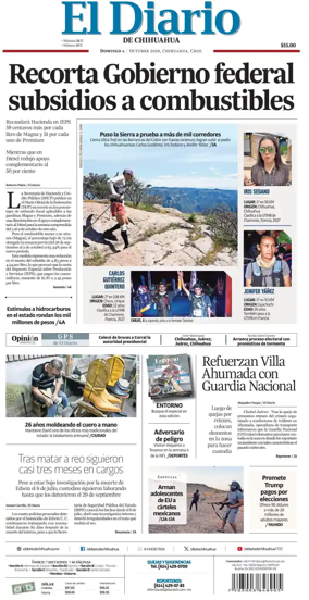 Cover of El Diario de Chihuahua