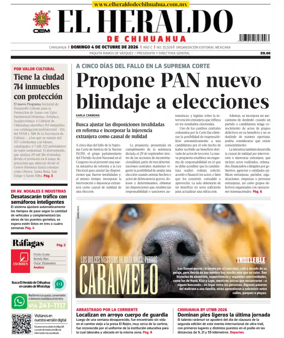 Cover of El Heraldo de Chihuahua