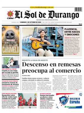 Cover of El Sol de Durango