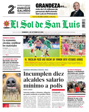 Cover of El Sol de San Luis Potosi