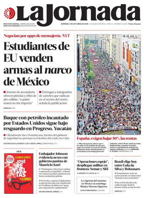 Cover of La Jornada