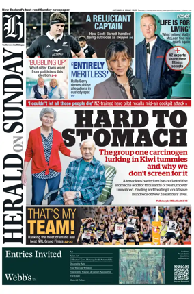 Cover of Herald on Sunday