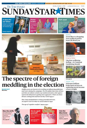 Cover of Sunday Star-Times