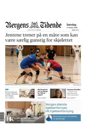 Cover of Bergens Tidende