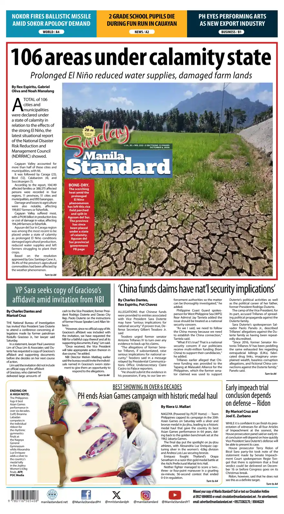 Cover of Manila Standard