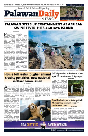 Cover of Palawan Daily News
