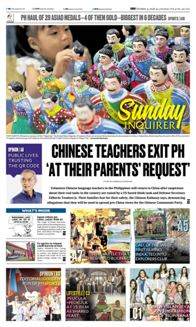Cover of Philippine Daily Inquirer