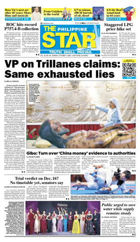 Cover of The Philippine Star