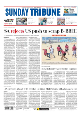Cover of Sunday Tribune