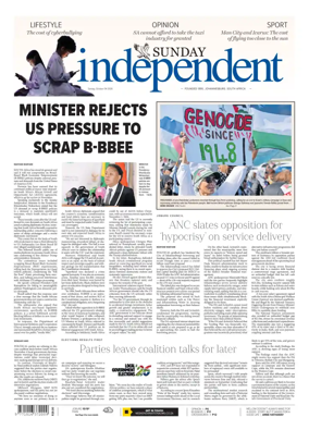 Cover of The Sunday Independent
