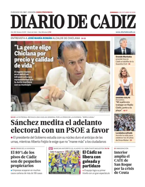 Cover of Diario de Cadiz
