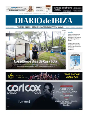 Cover of Diario de Ibiza