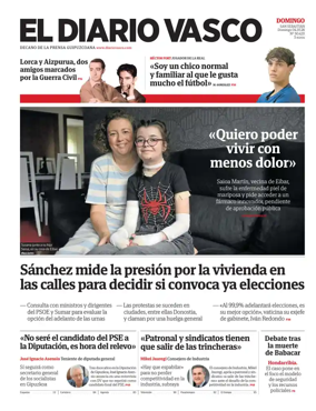 Cover of Diario Vasco (Tolosa-Goierri)