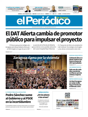 Cover of El Periodico Aragon
