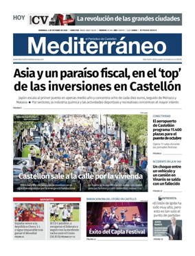 Cover of El Periodico Mediterraneo