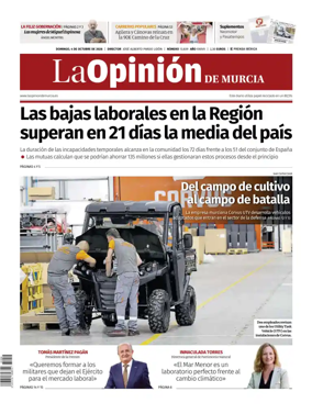 Cover of La Opinion de Murcia