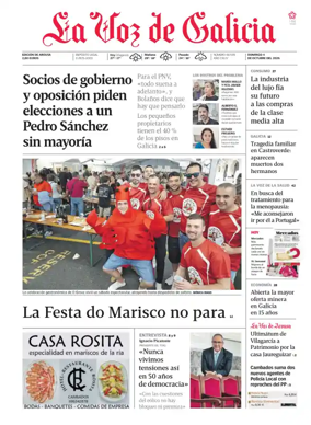 Cover of La Voz de Galicia (Arousa)