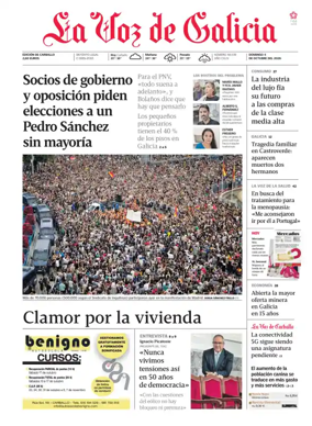 Cover of La Voz de Galicia (Carballo)