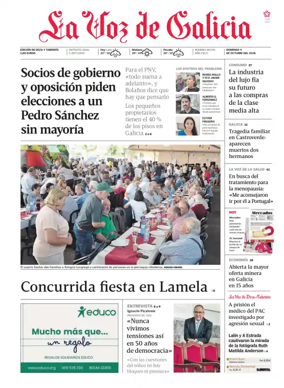 Cover of La Voz de Galicia (Deza)