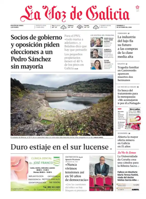 Cover of La Voz de Galicia (Monforte)