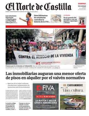 Cover of Norte de Castilla (Valladolid)