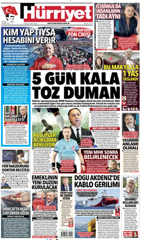 Cover of Hurriyet