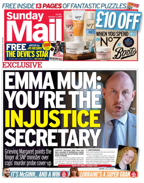 Cover of Sunday Mail (UK)