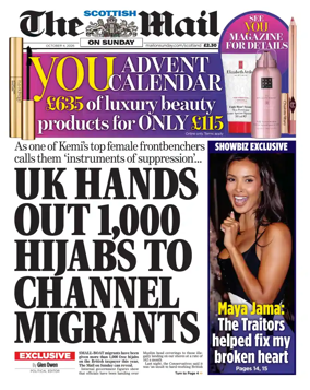Cover of The Scottish Mail on Sunday