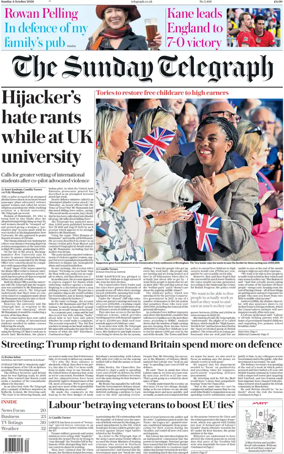 Cover of The Sunday Telegraph