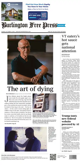 Cover of Burlington Free Press